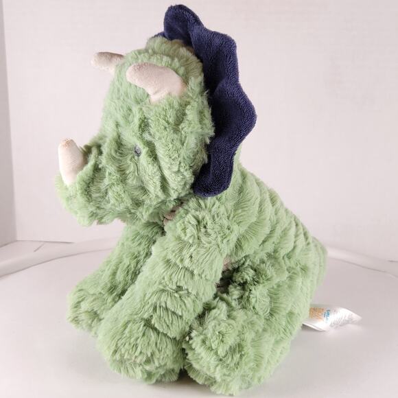 Green Triceratops Plush Dinosaur 9" Stuffed Animal Just One You Carter’s Stuffy - Picture 13 of 16